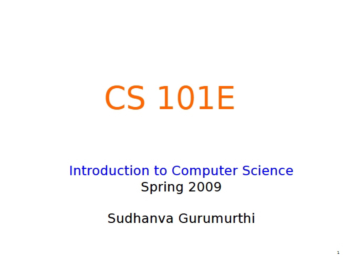 Computer Science Introduction