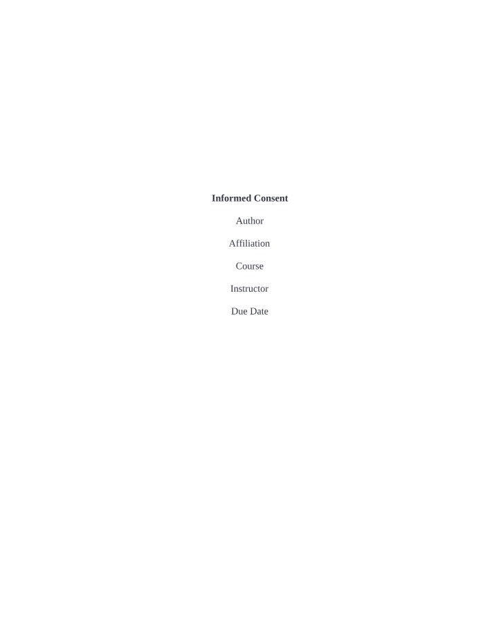 Informed Consent - Effects of Domestic Violence on Mental Health