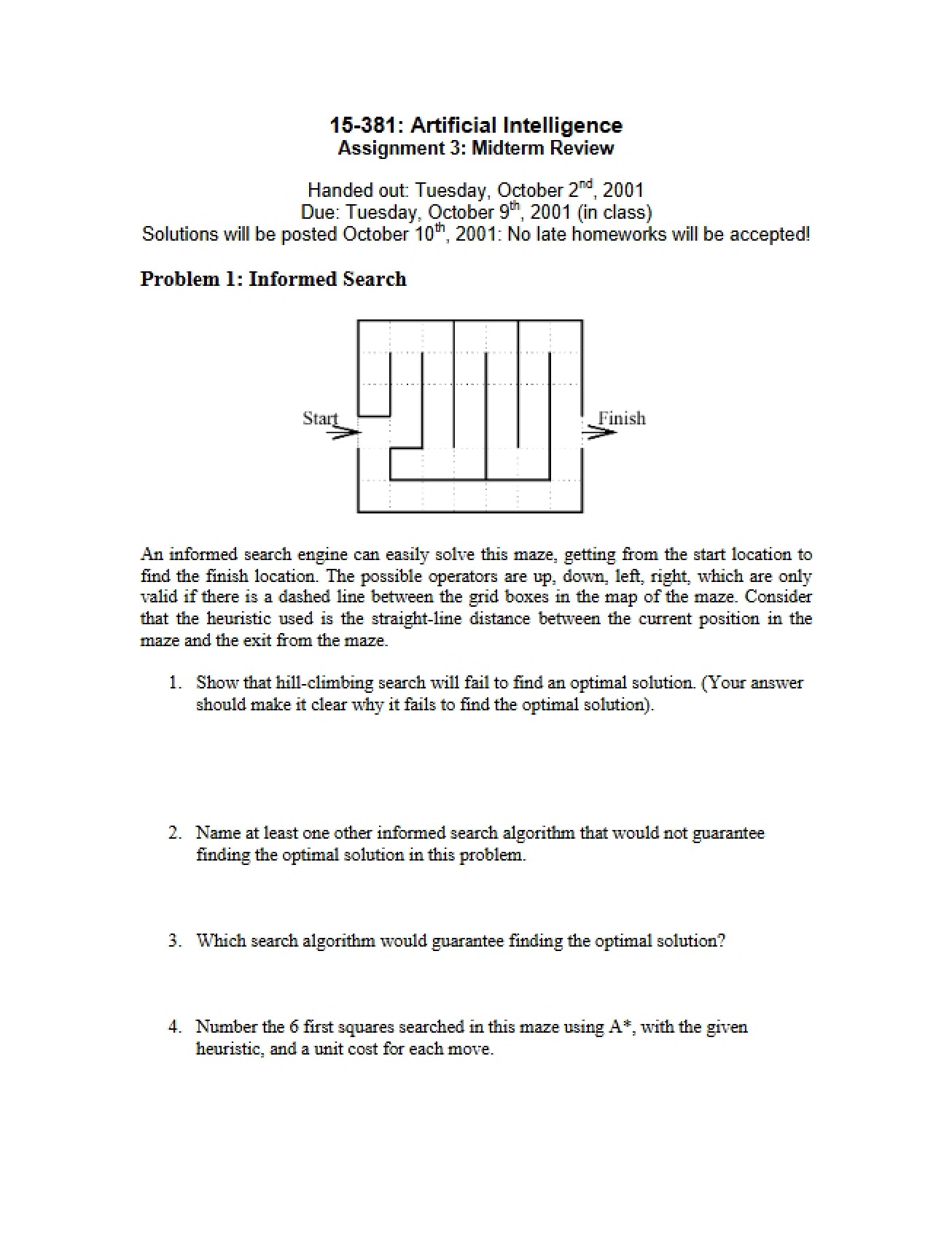 Third Homework Assignment