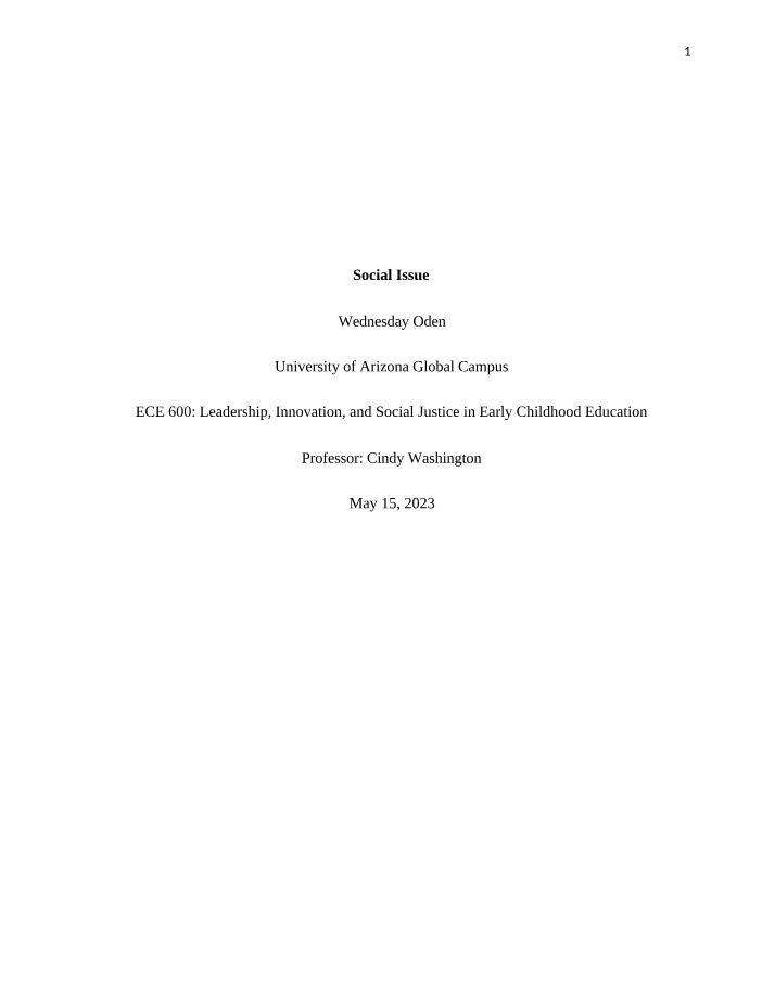 Equity and Cultural Responsiveness in Early Childhood Education