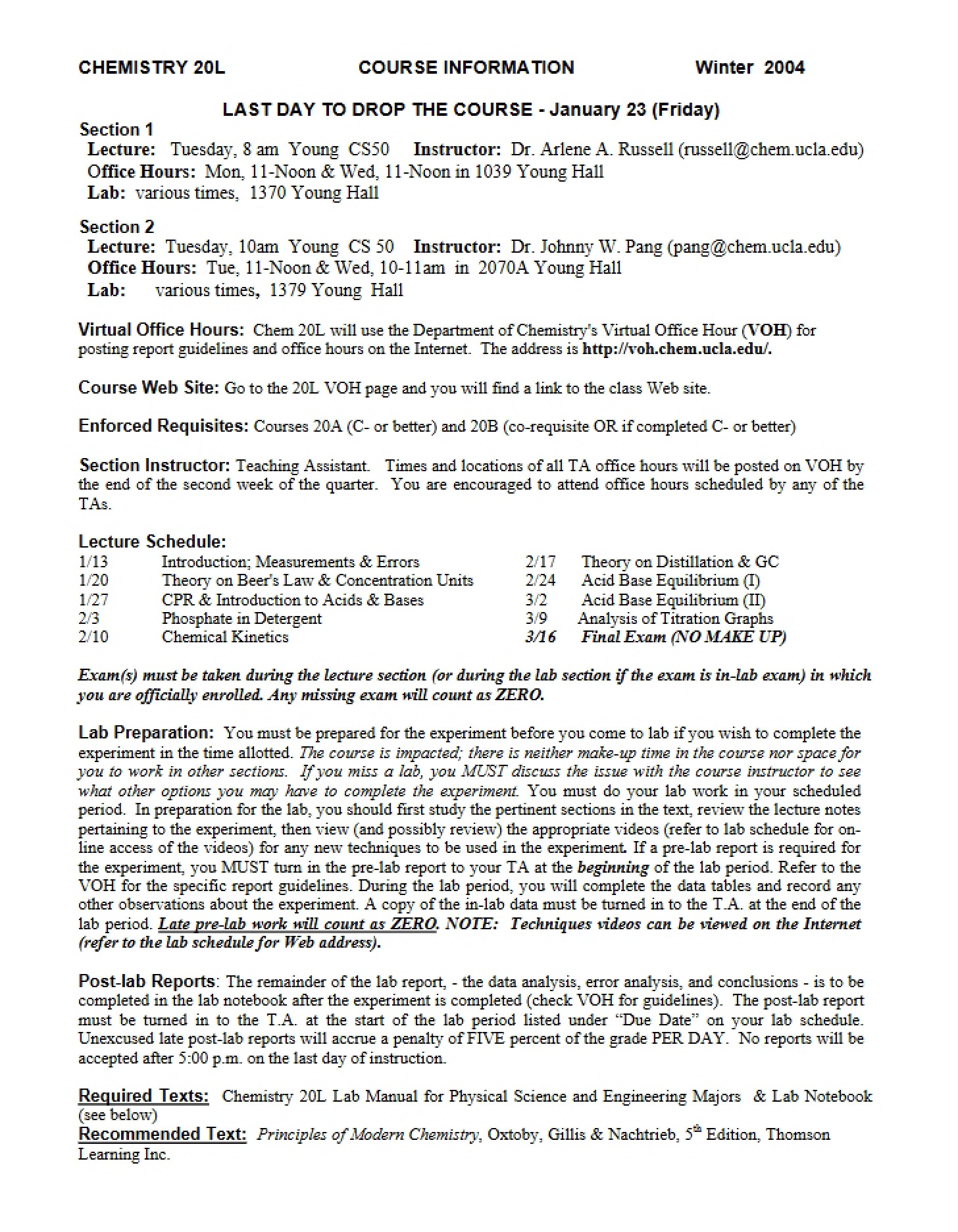 Academic Syllabus