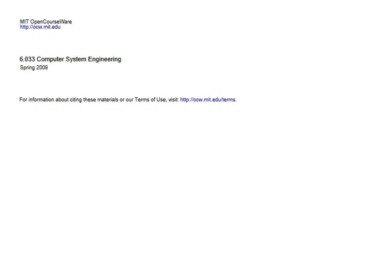System Engineering Lecture Notes