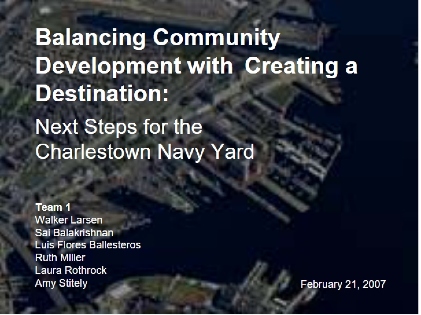 Destination Creation vs Community Development