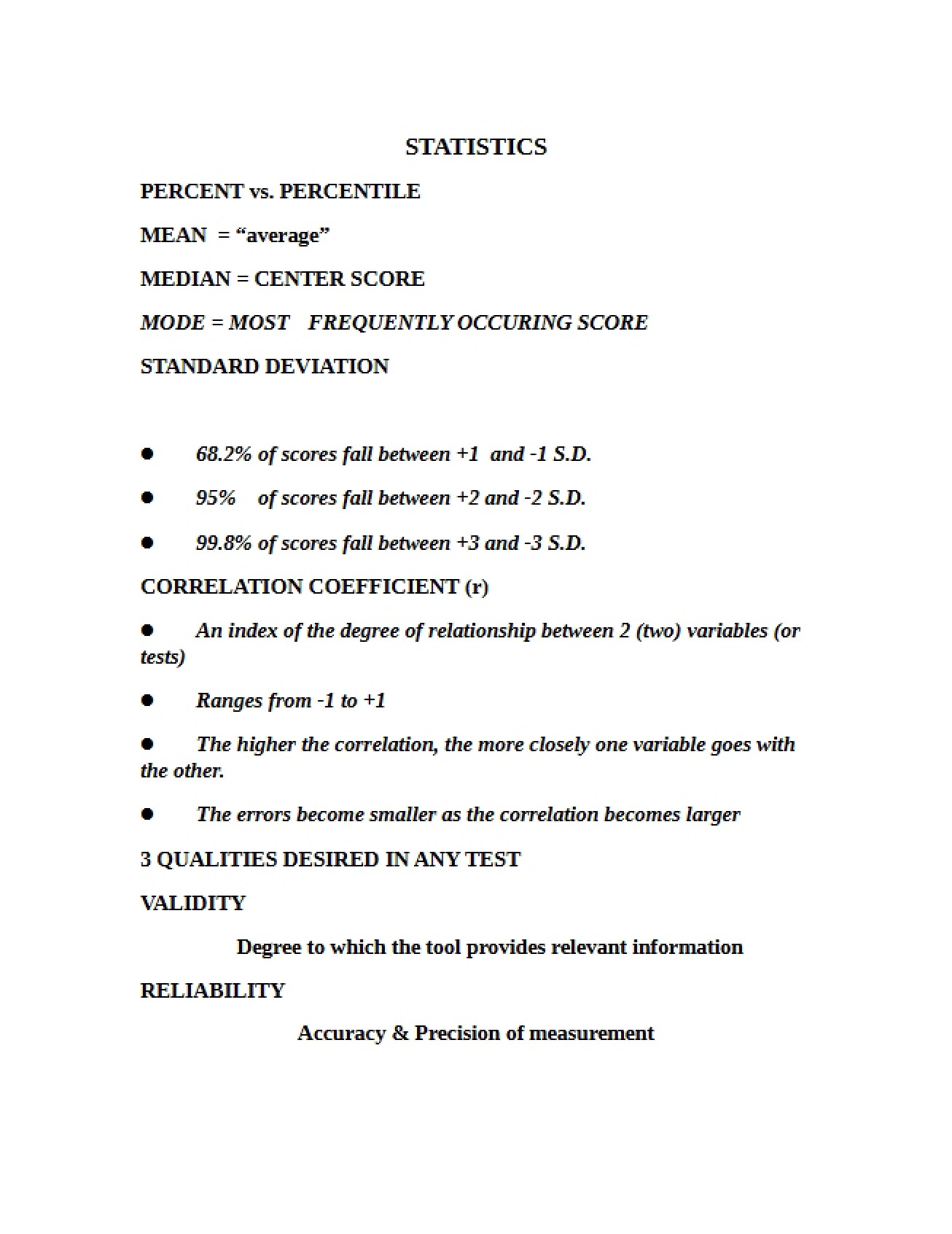 Statistical Methods
