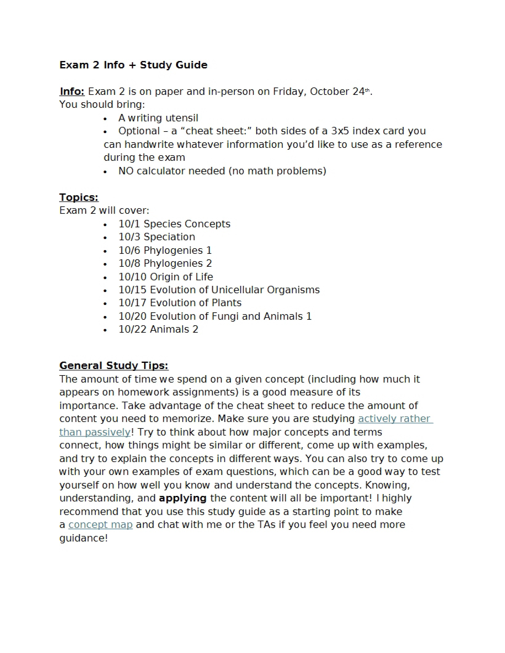 Ecology and Evolution Study Guide
