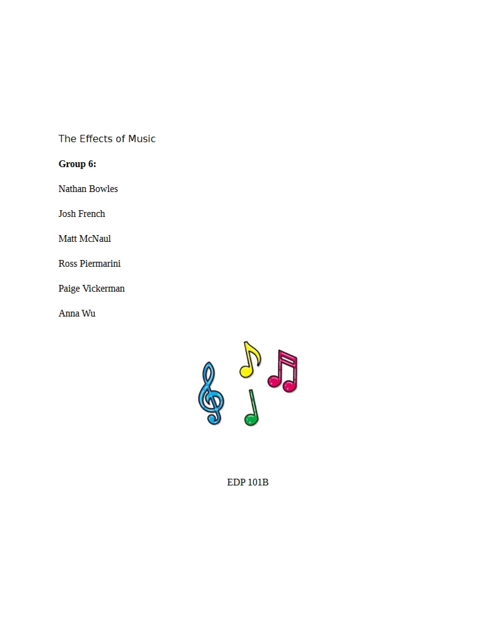 Music and Its Effects
