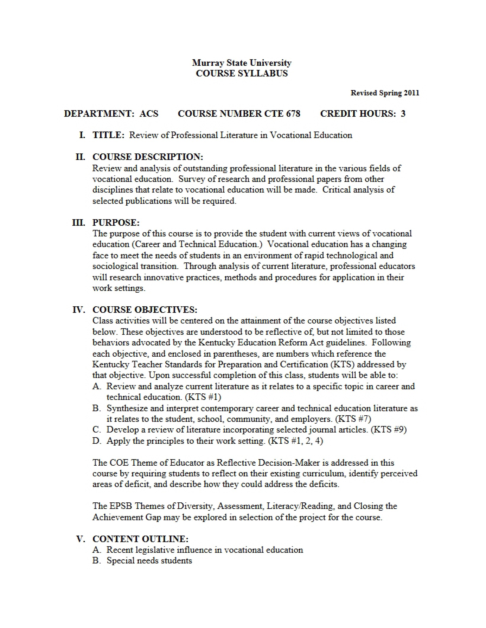 Syllabus