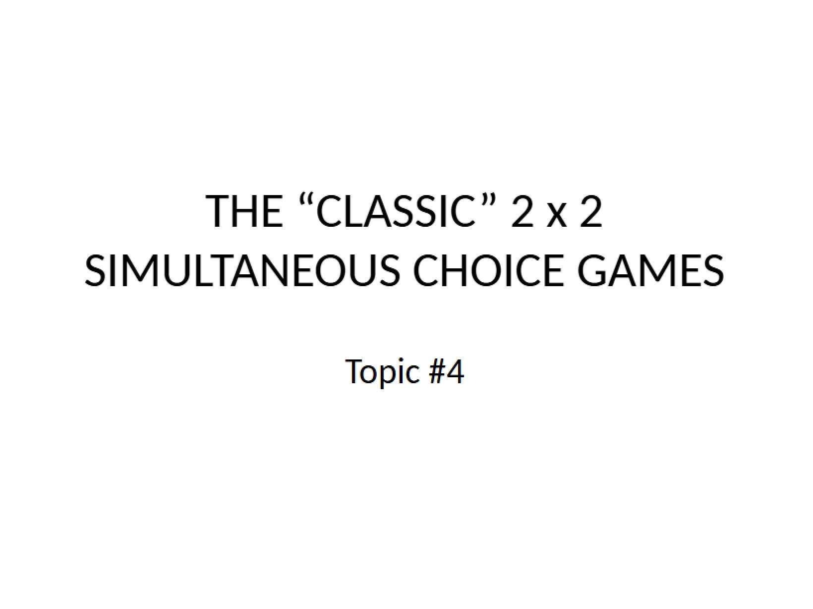 Games Classic