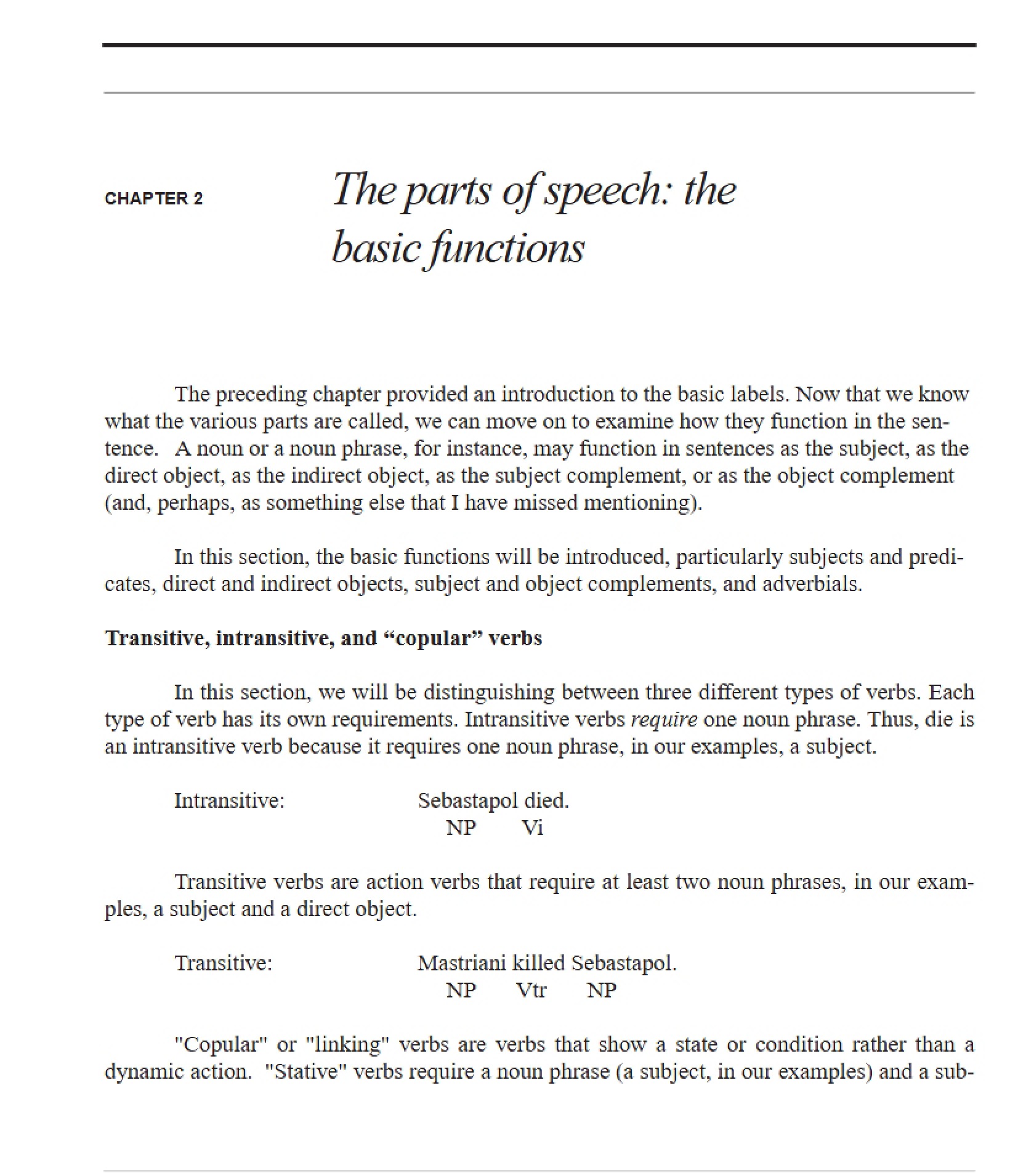 Parts of Speech Overview