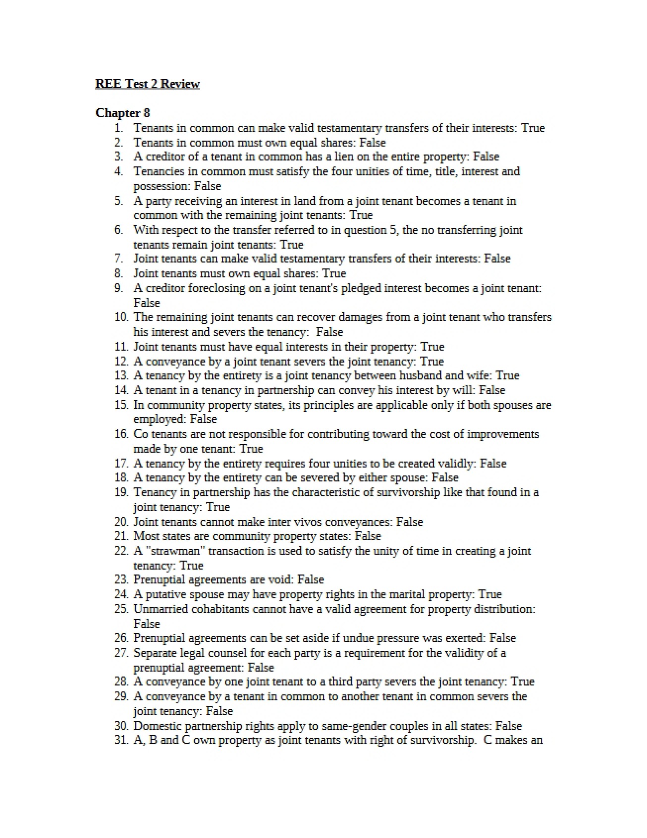 Second Test