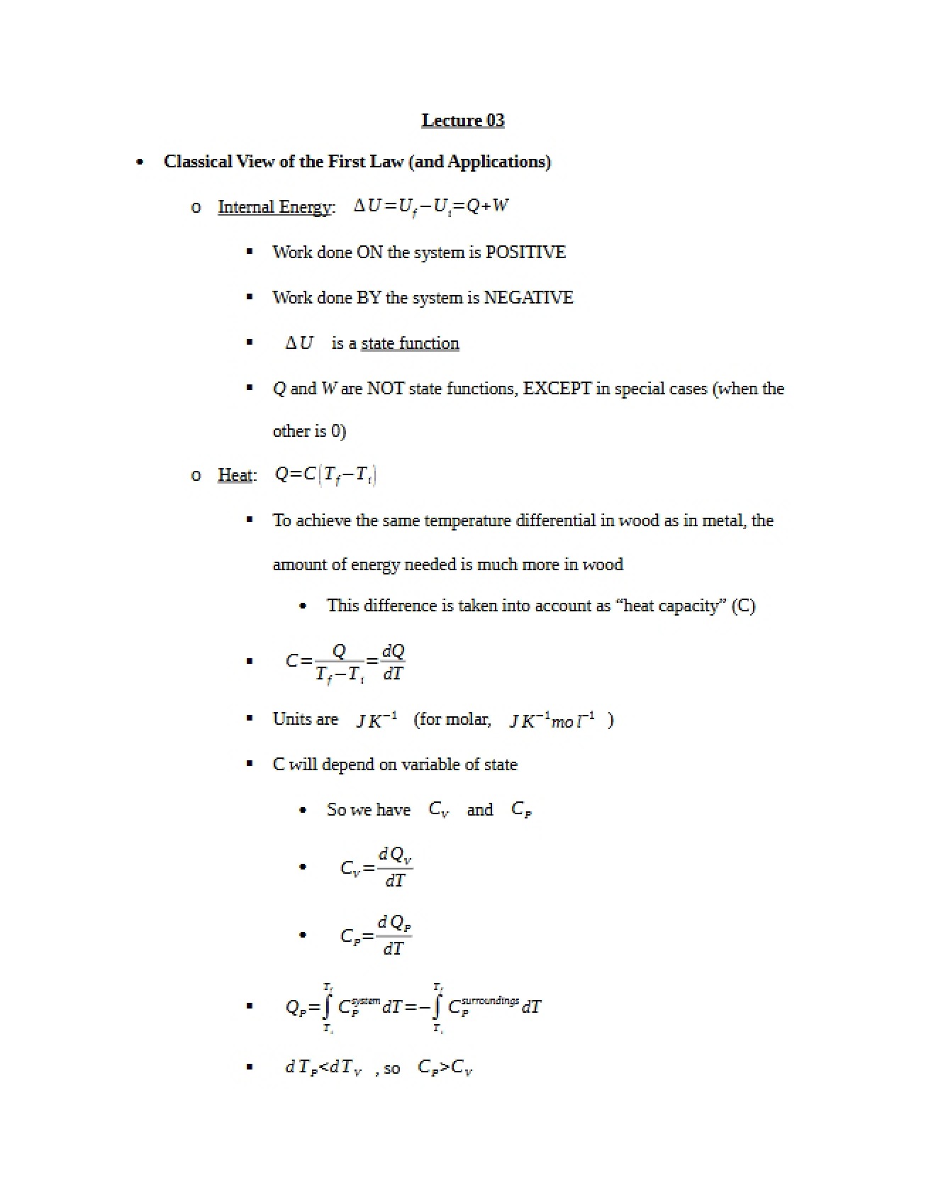 Third Lecture