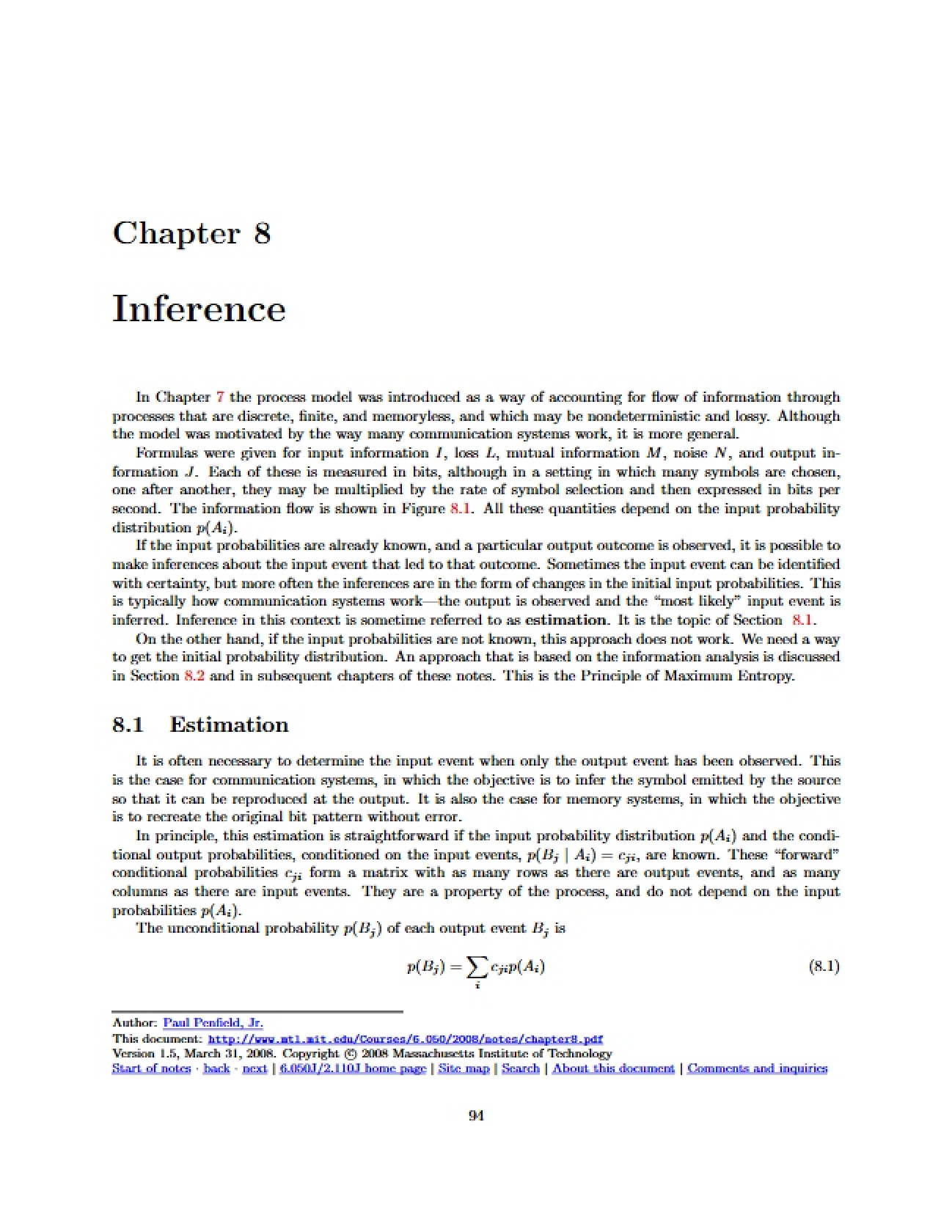 Inference Methods