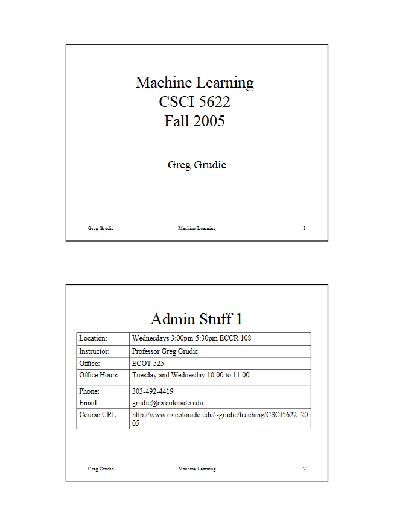 First Look at Machine Learning
