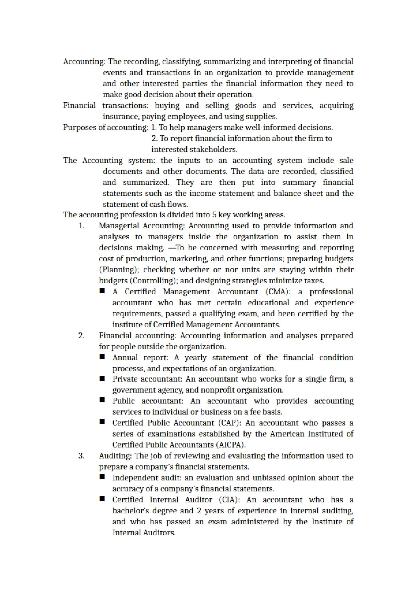 Principles of Accounting