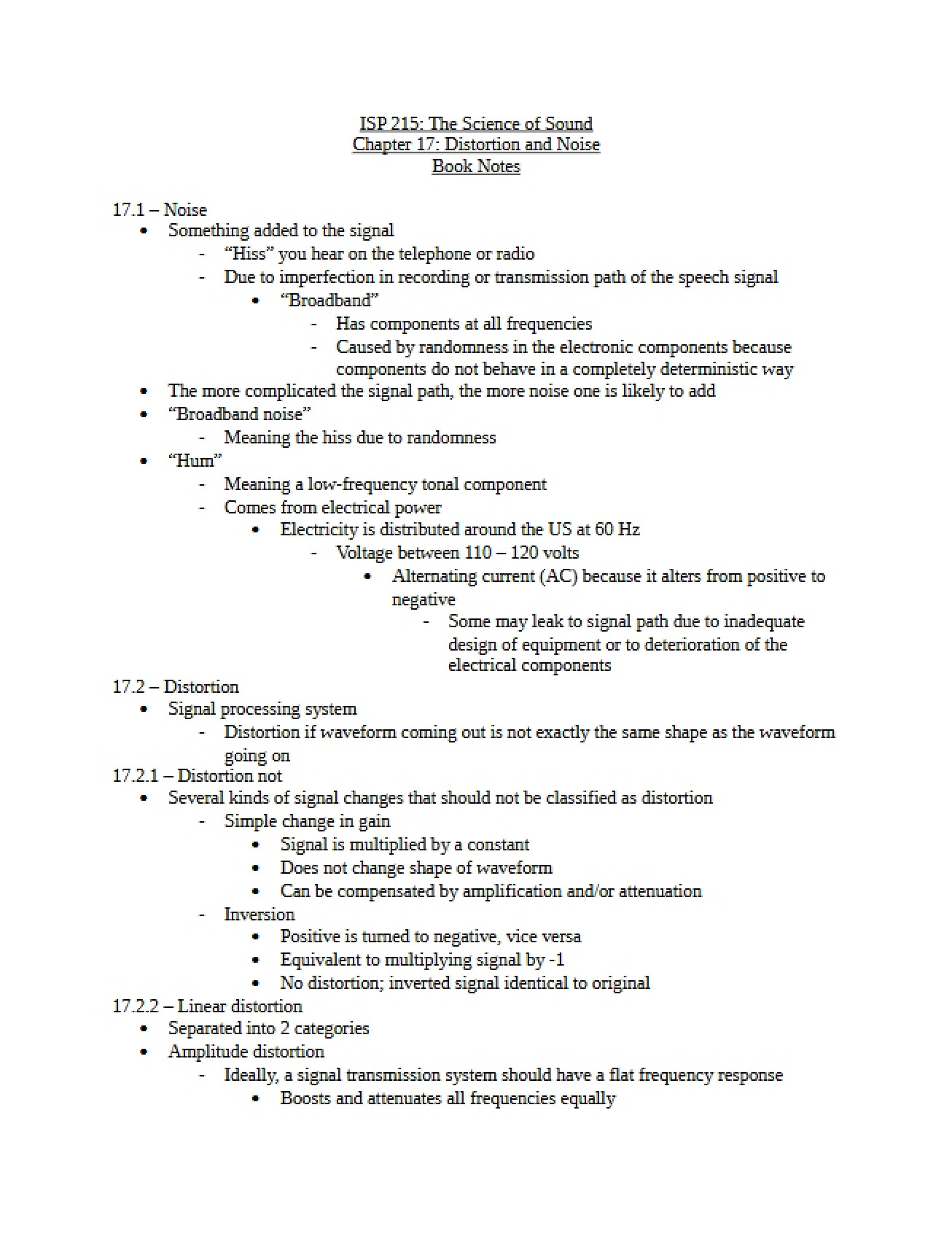 Science of Sound Chapter Seventeen