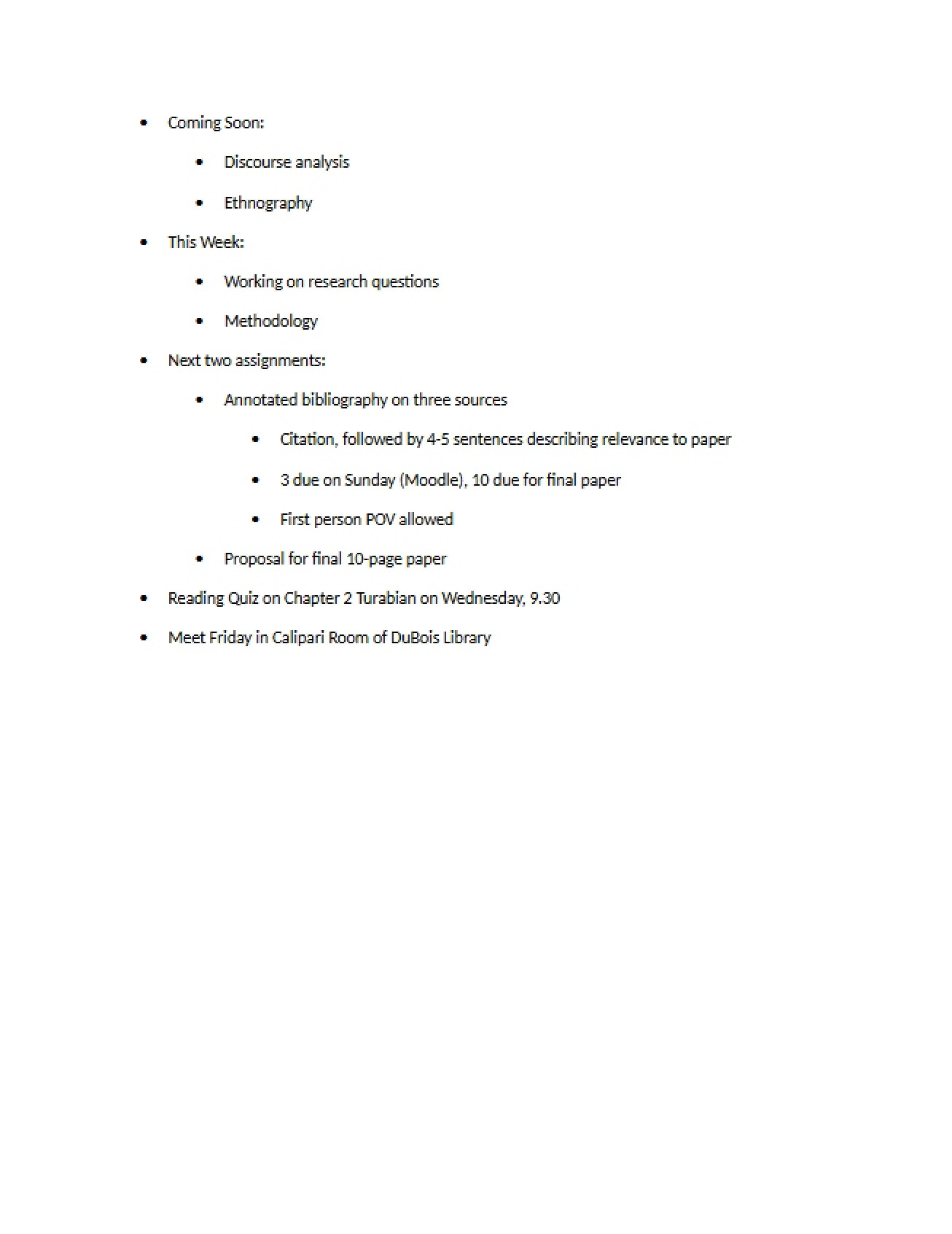 Convergent Media Notes I