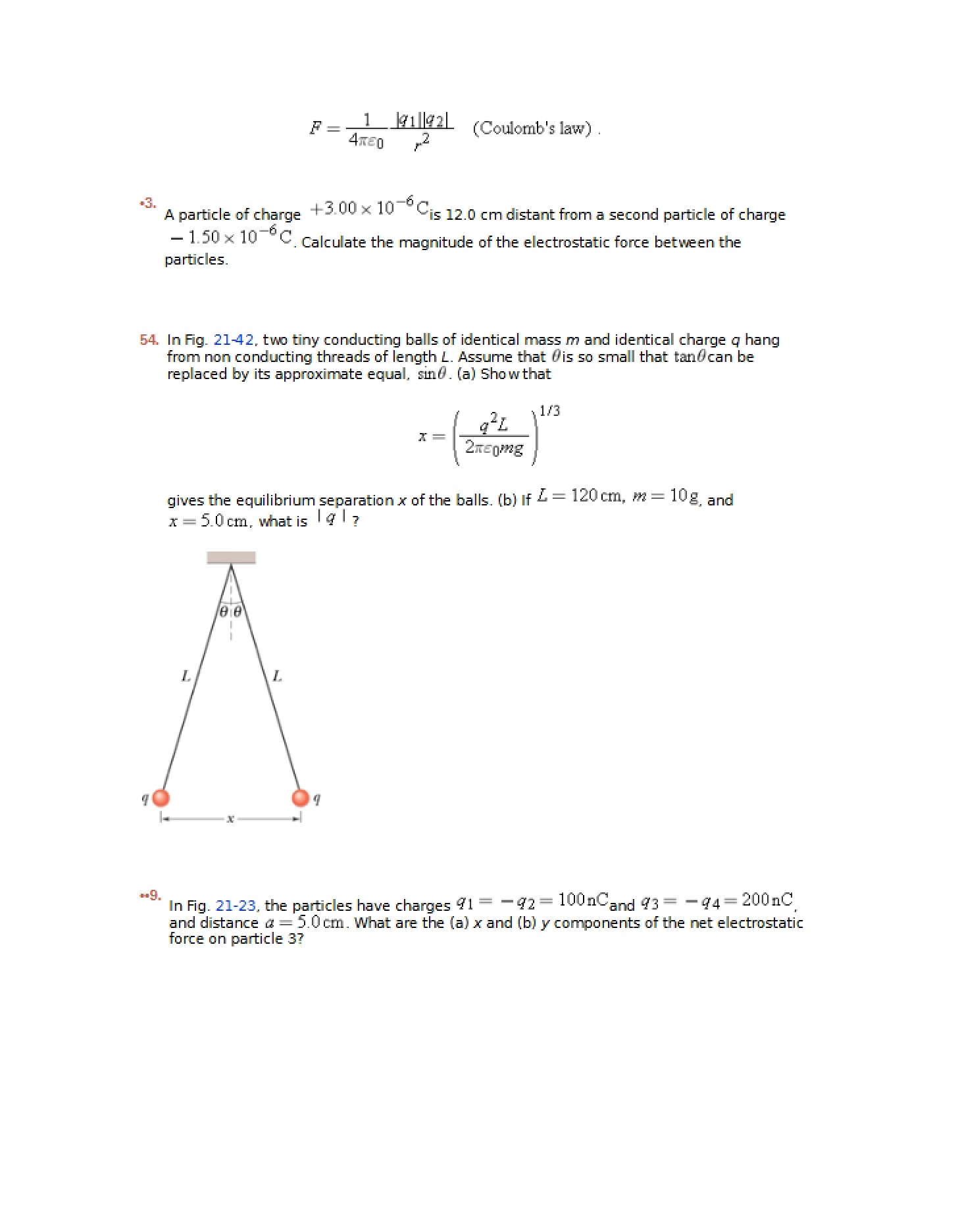 Problems for Chapter 21