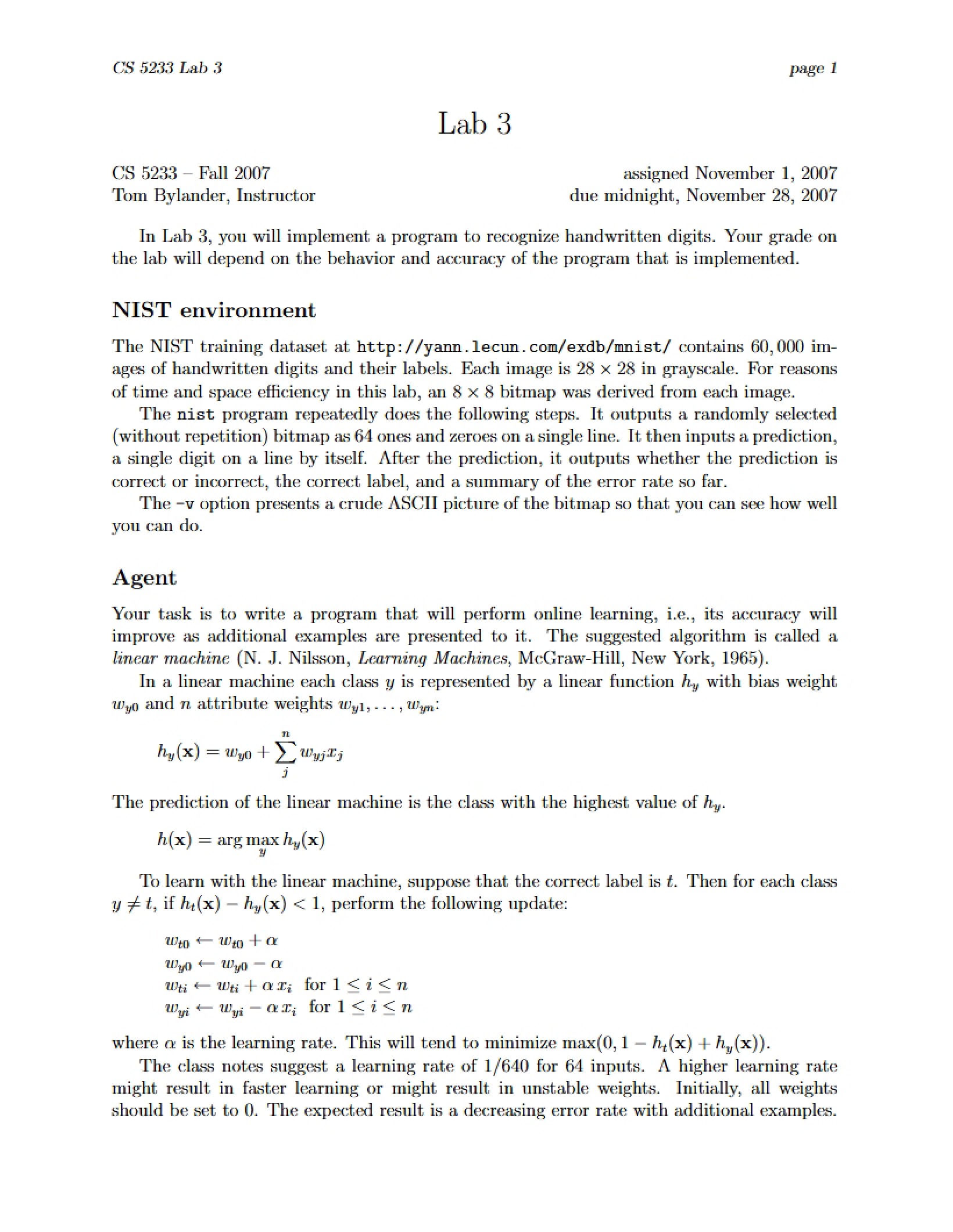 Environment Setup for NIST