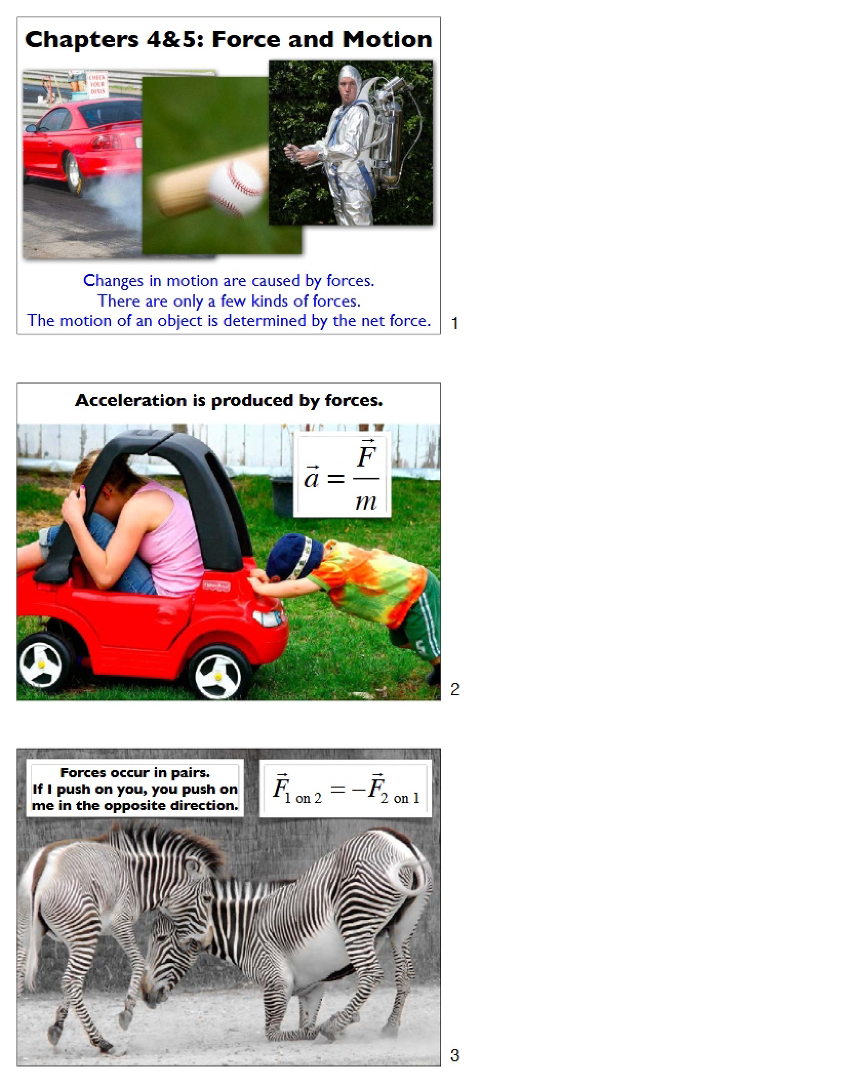 Motion and Force Presentation Slides