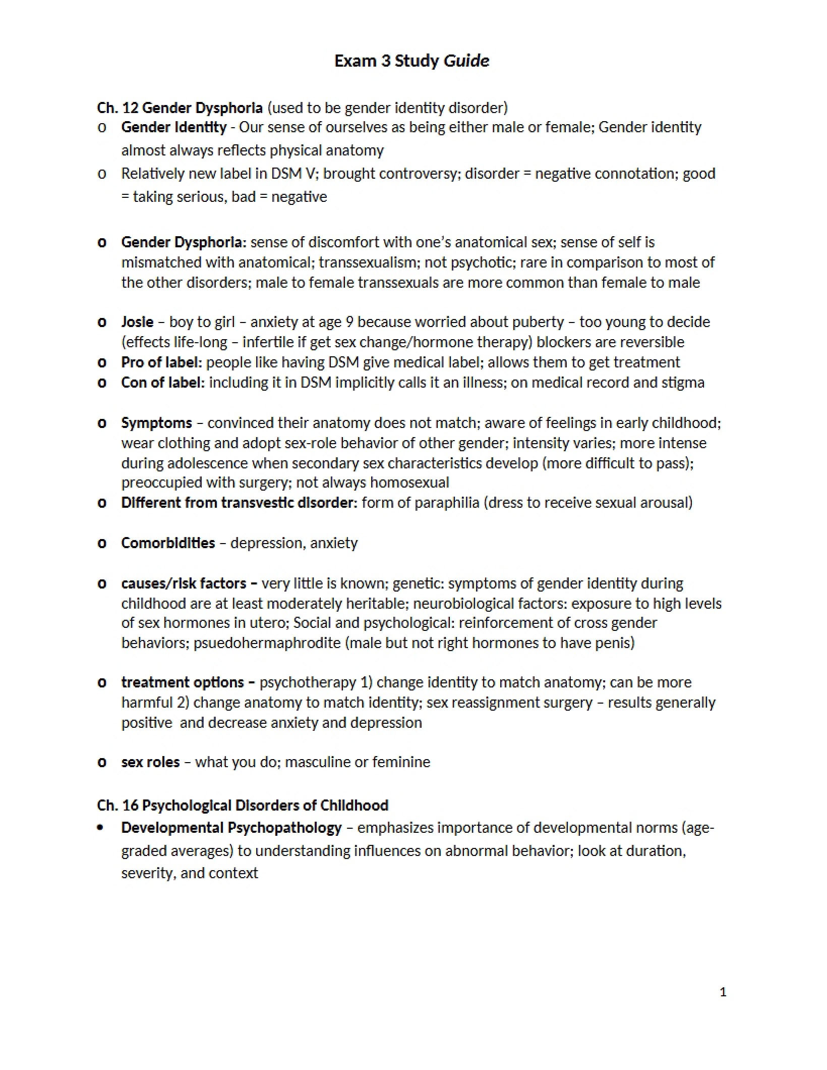 Third Exam Preparation Guide