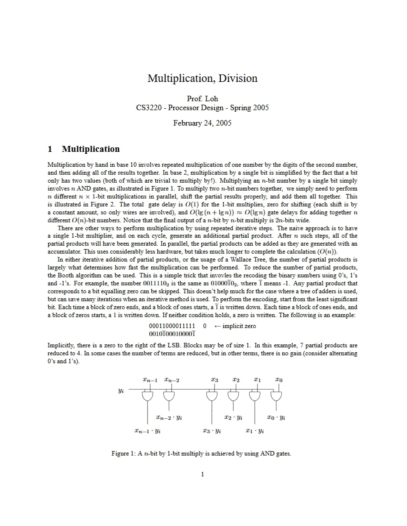 Division and Multiplication