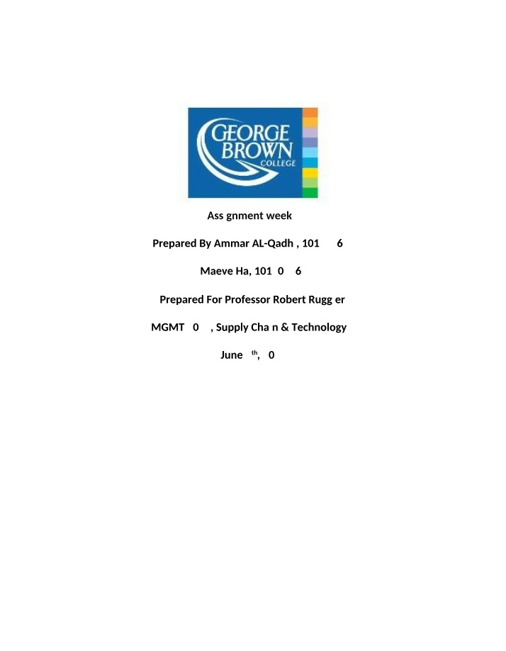 MGMT3037 Week 5 Assignment