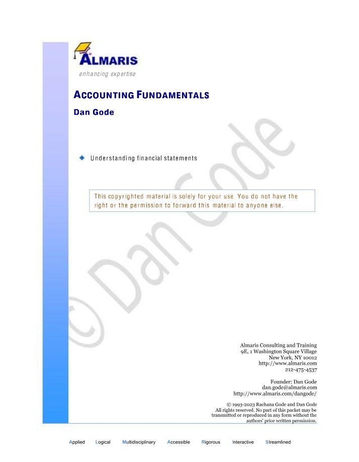 Answers for Accounting Fundamentals