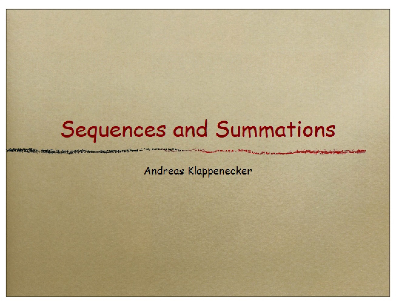 Examination of the Concept of Summation