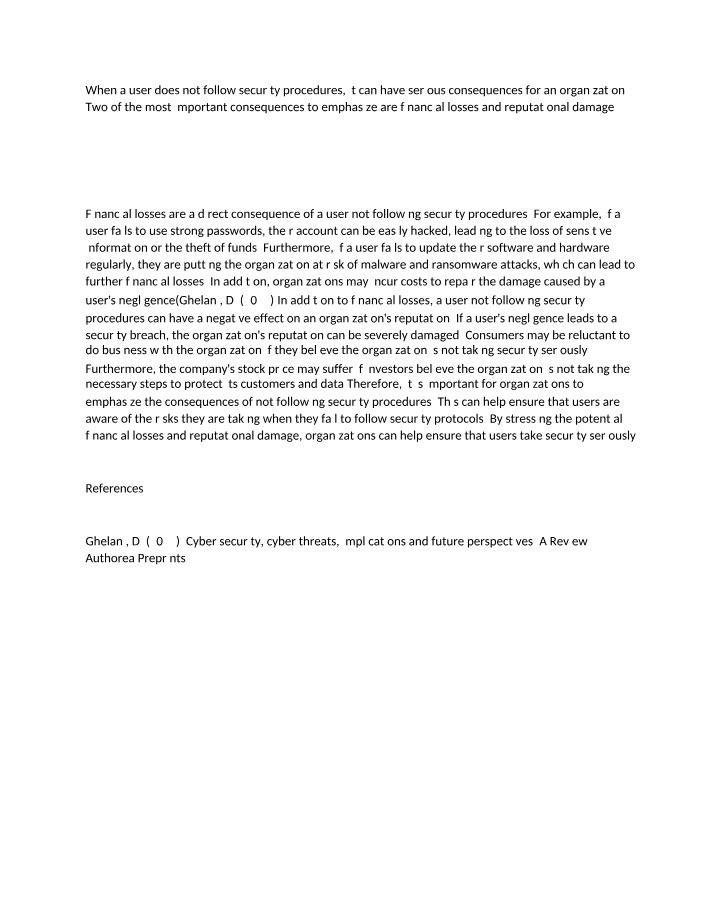 Financial Importance of Following Security Procedures
