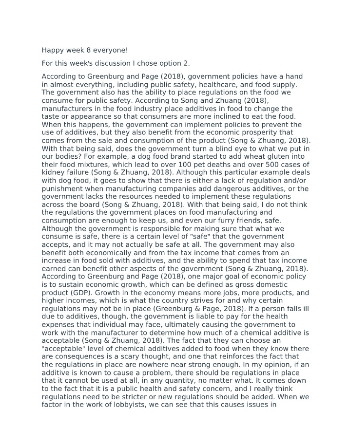 Week 8 Discussion Board