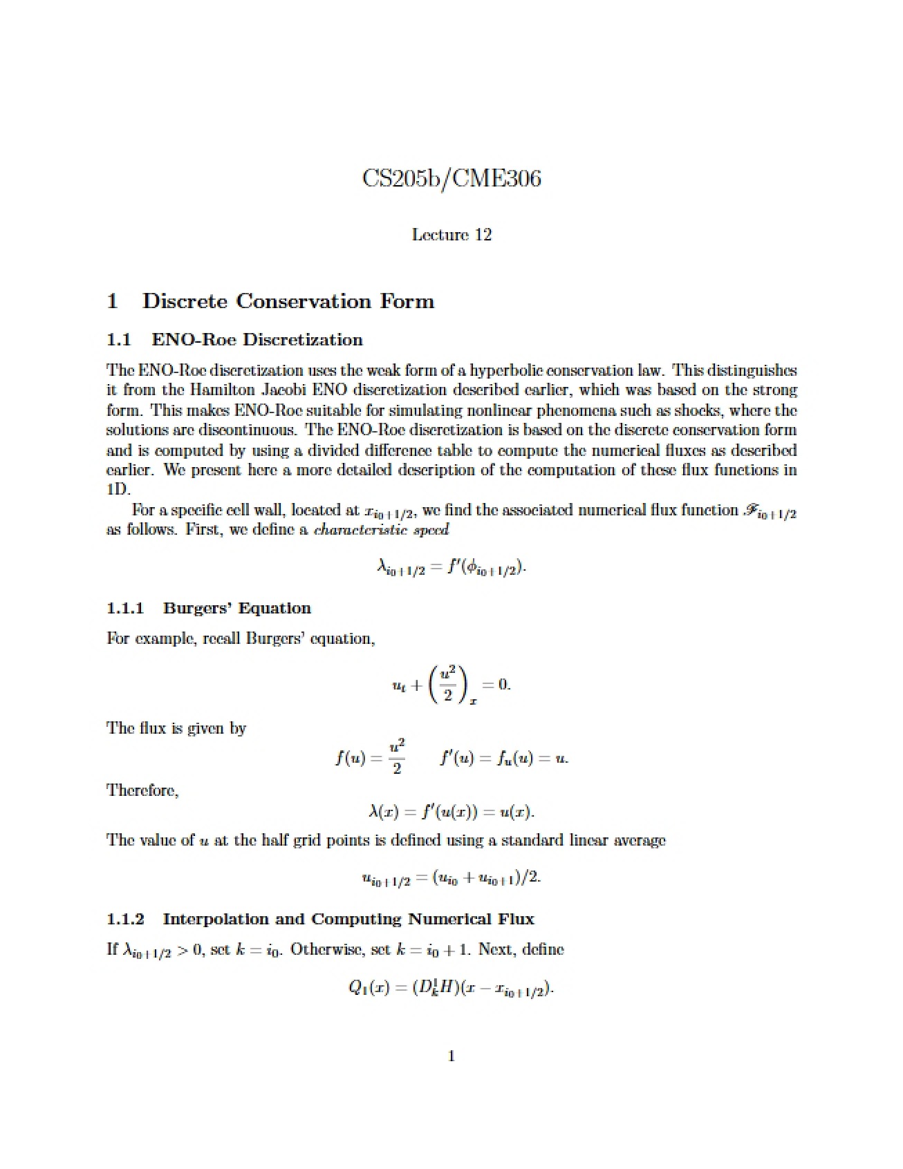 Twelfth Lecture