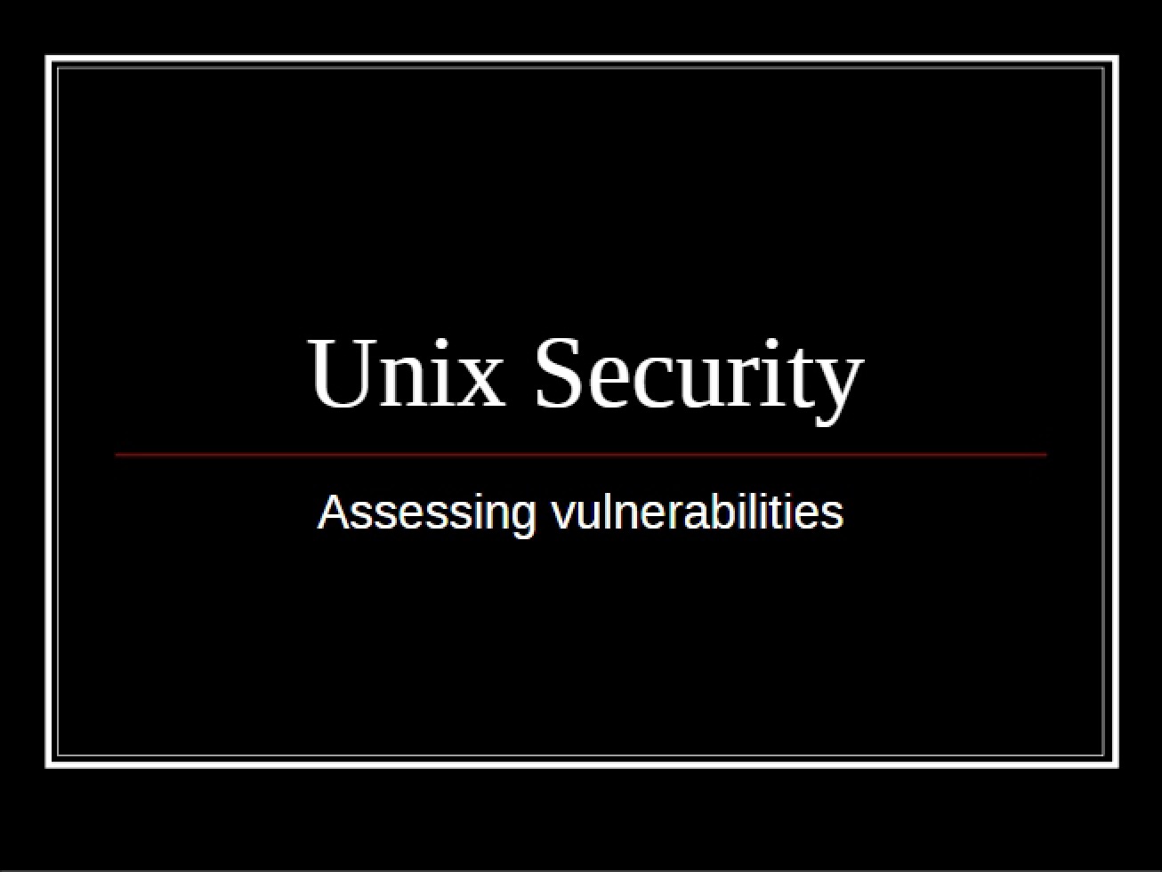 Security Measures for Unix Systems