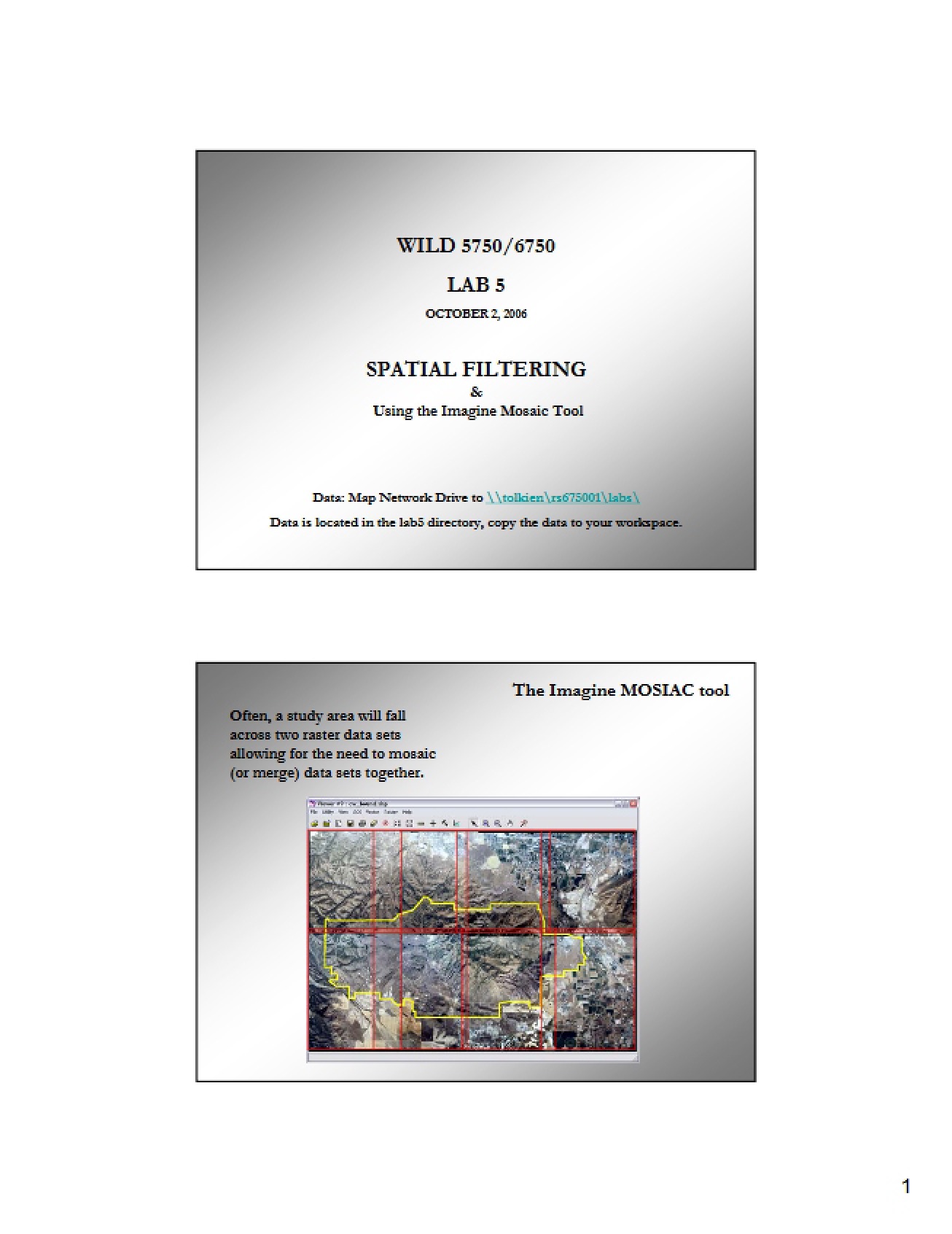 Filtering Spatial