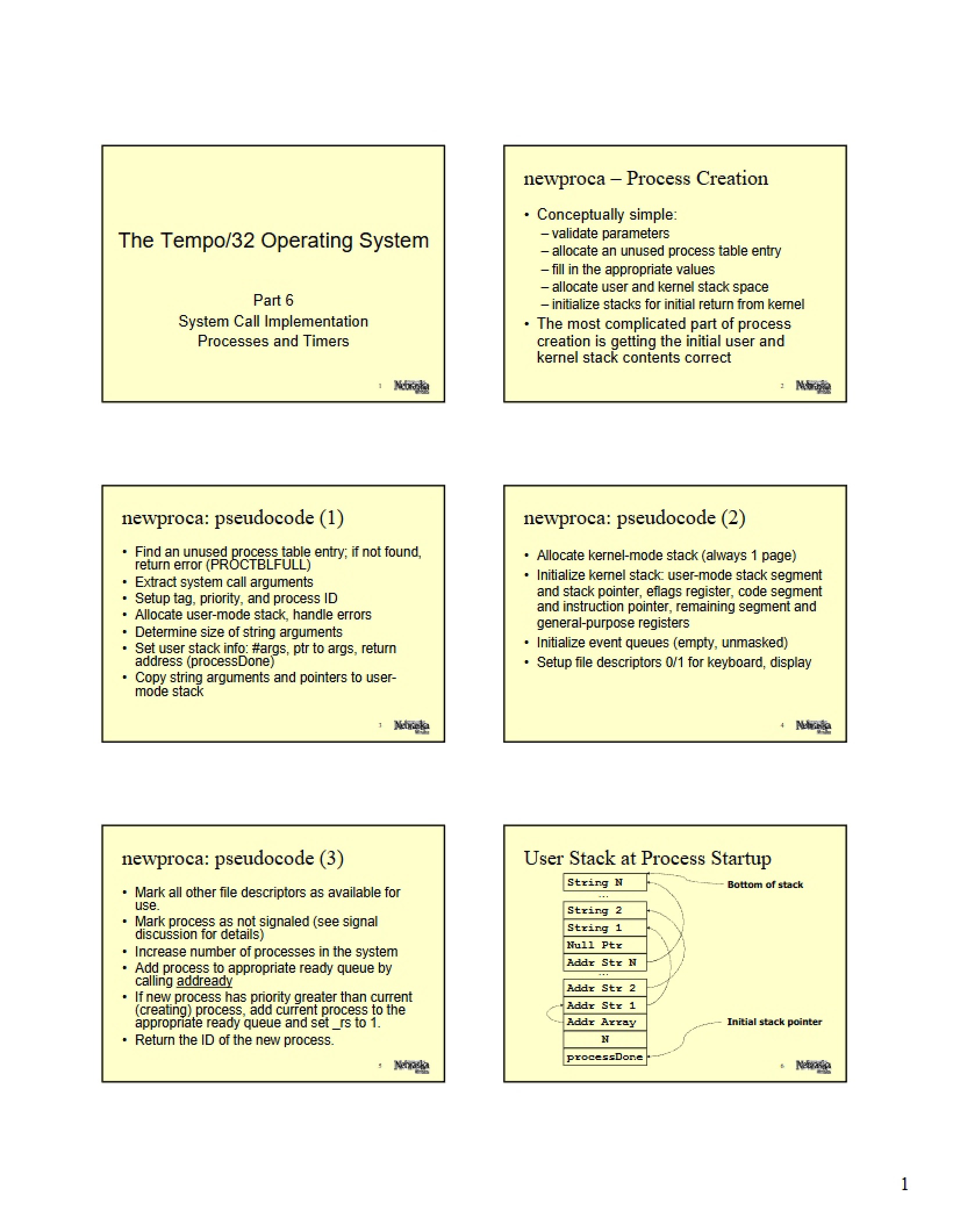 System Call Implementation Details