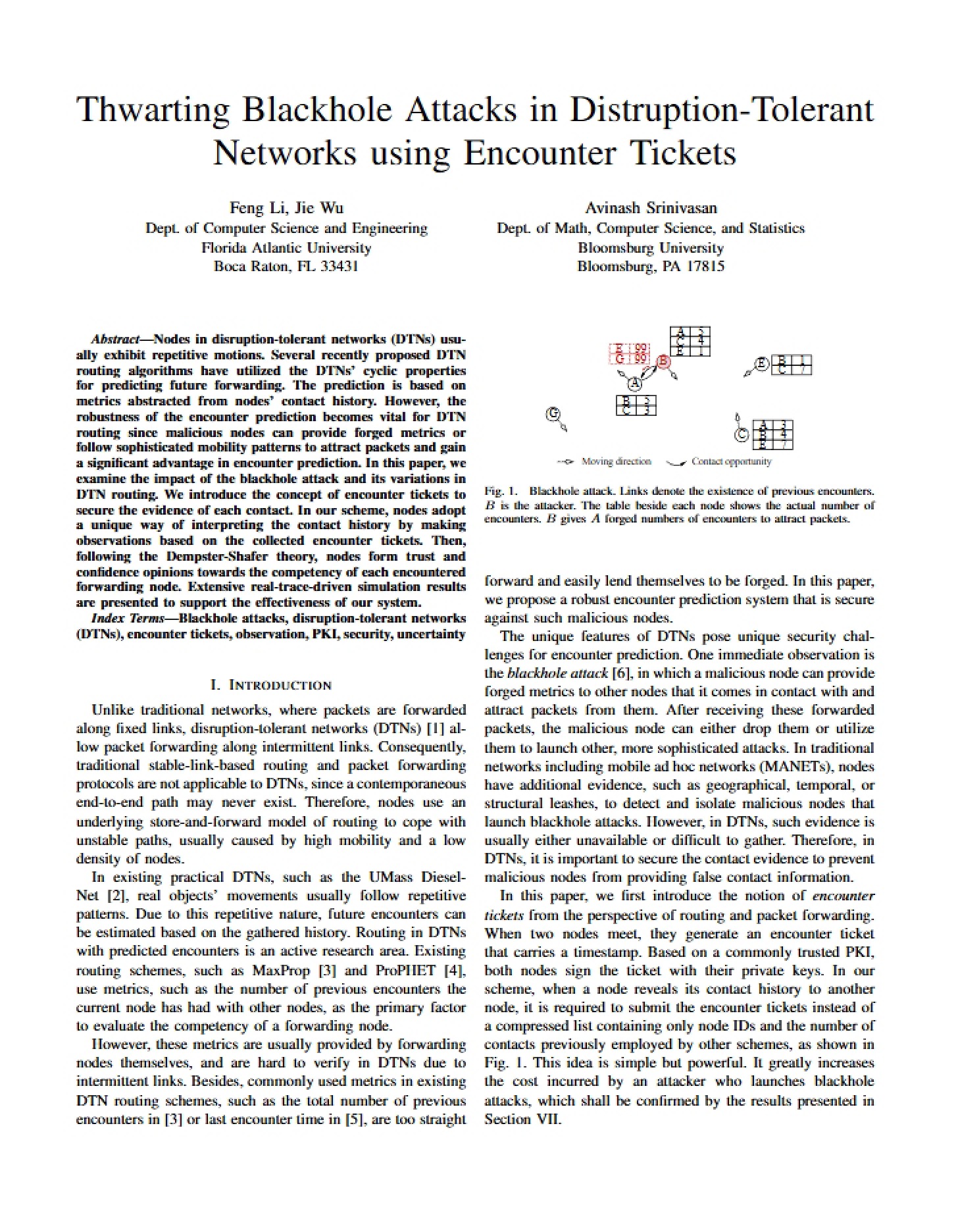 Blackhole Attack Prevention