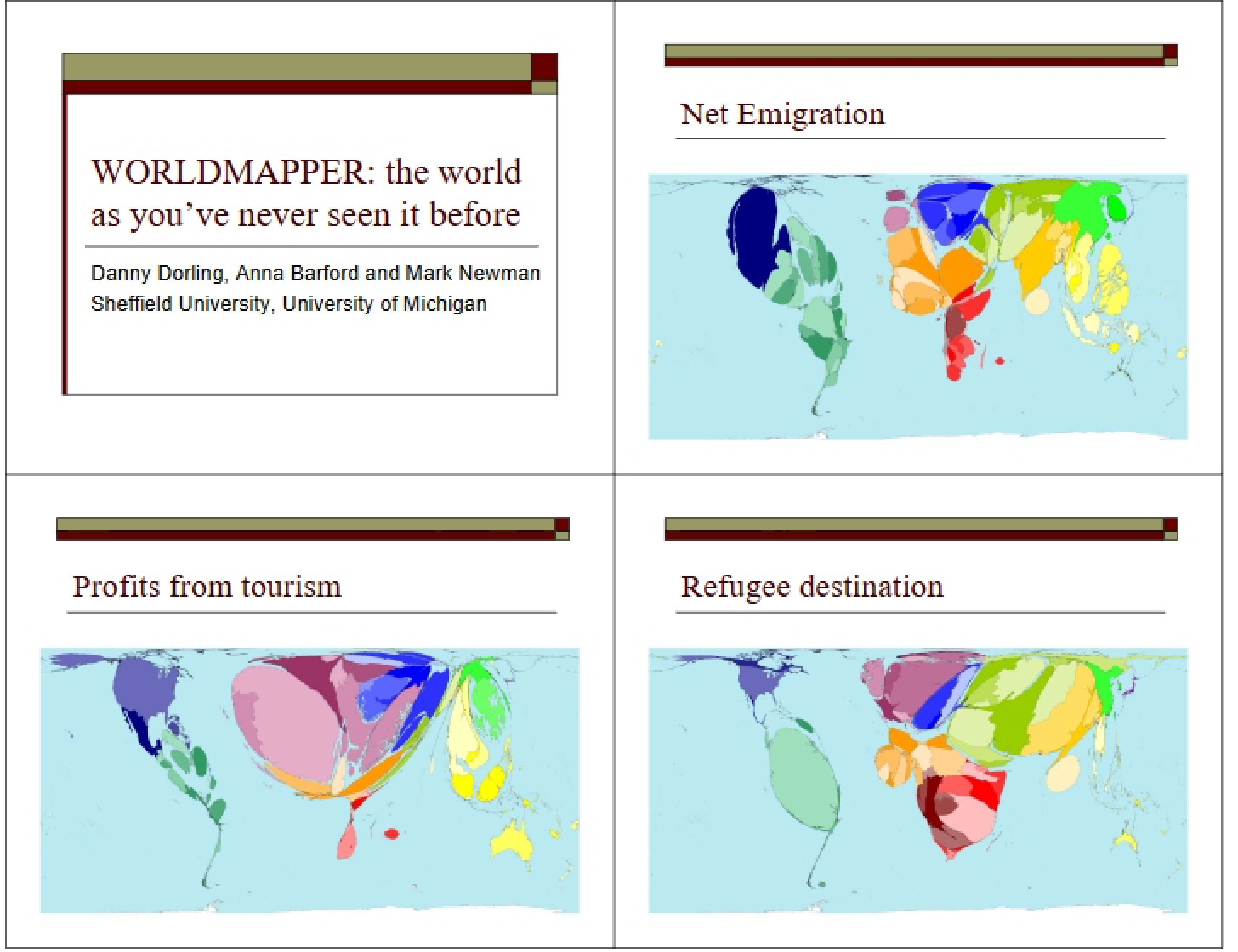 Worldmapper A Unique Perspective