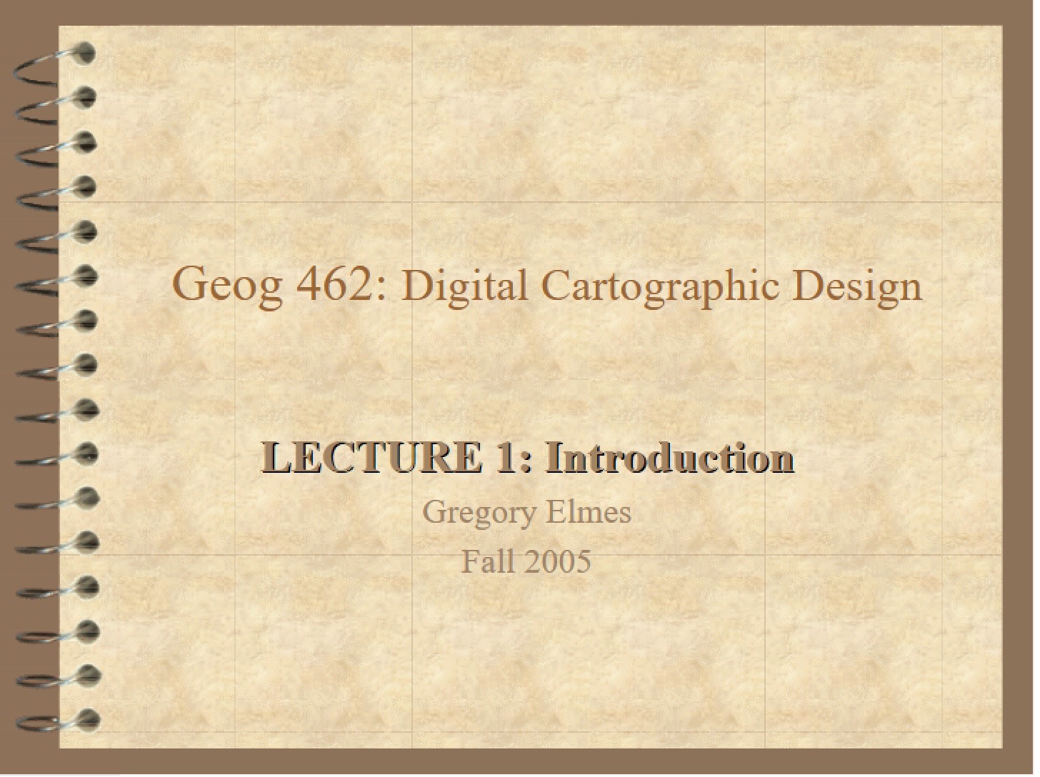 Introduction to Course