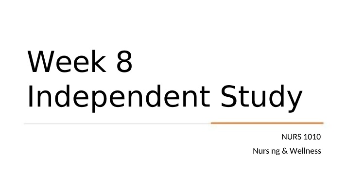 Week 8 Independent Study - Aspiration and Food Guide
