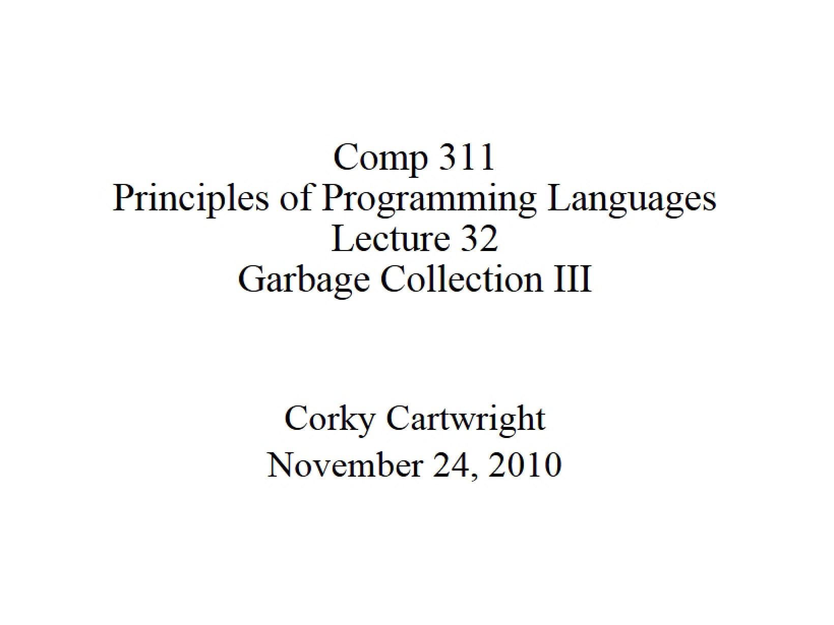 Programming Language Principles