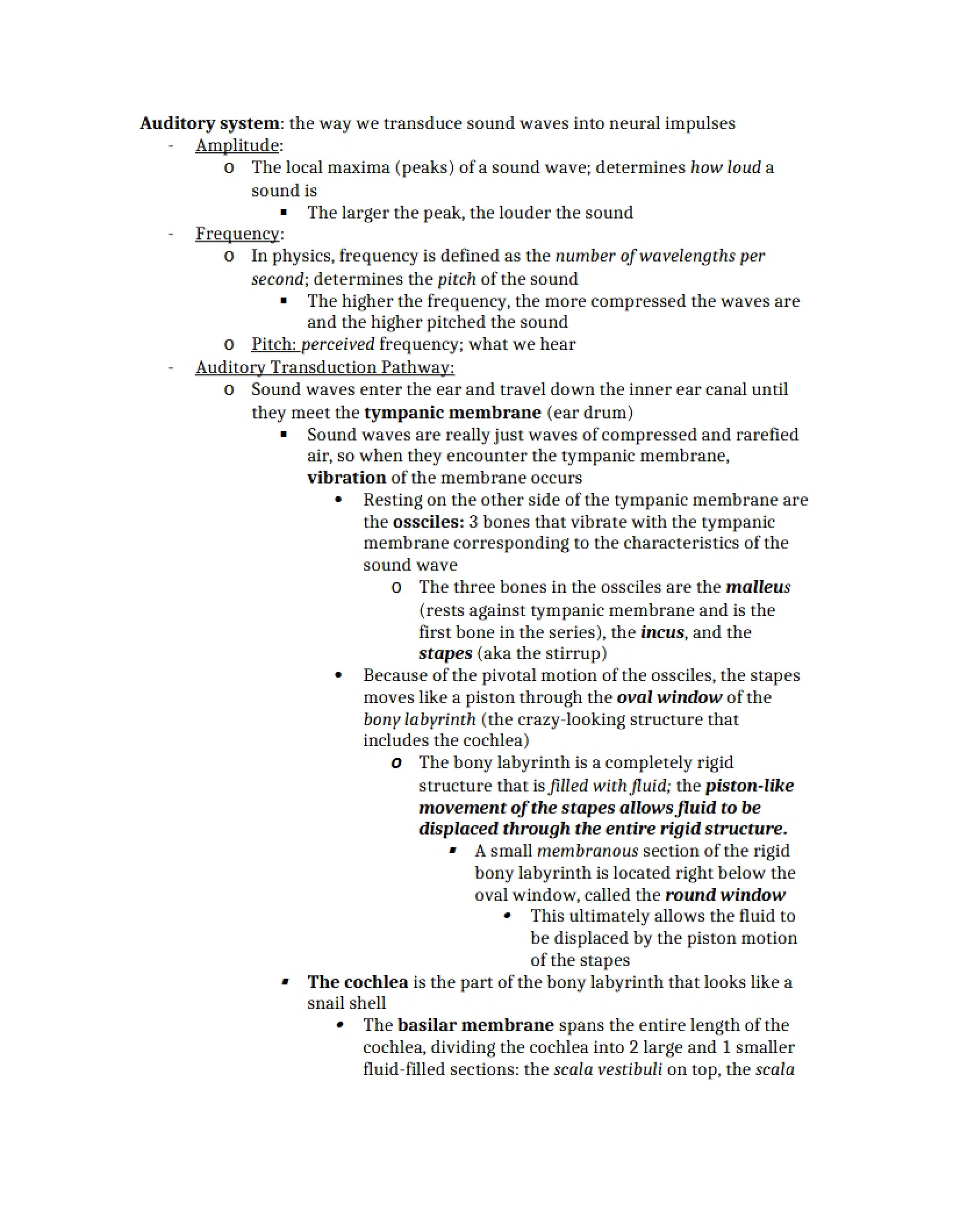 System of Hearing