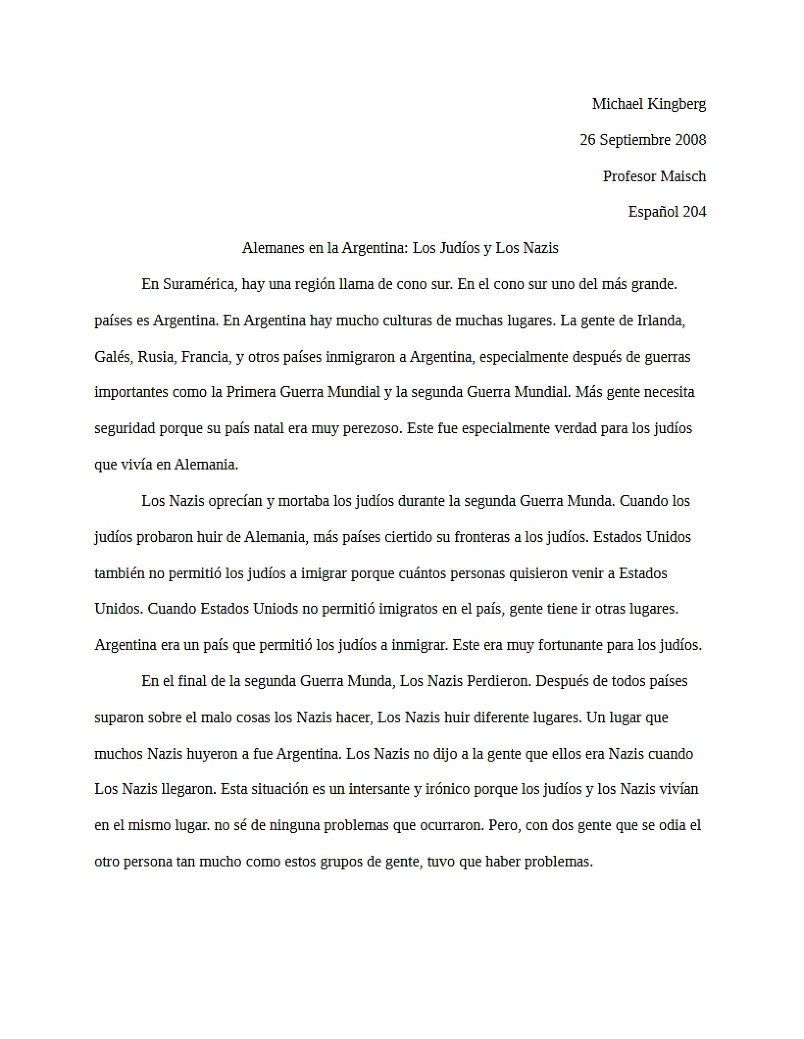 Germans in Argentina Jews and Nazis