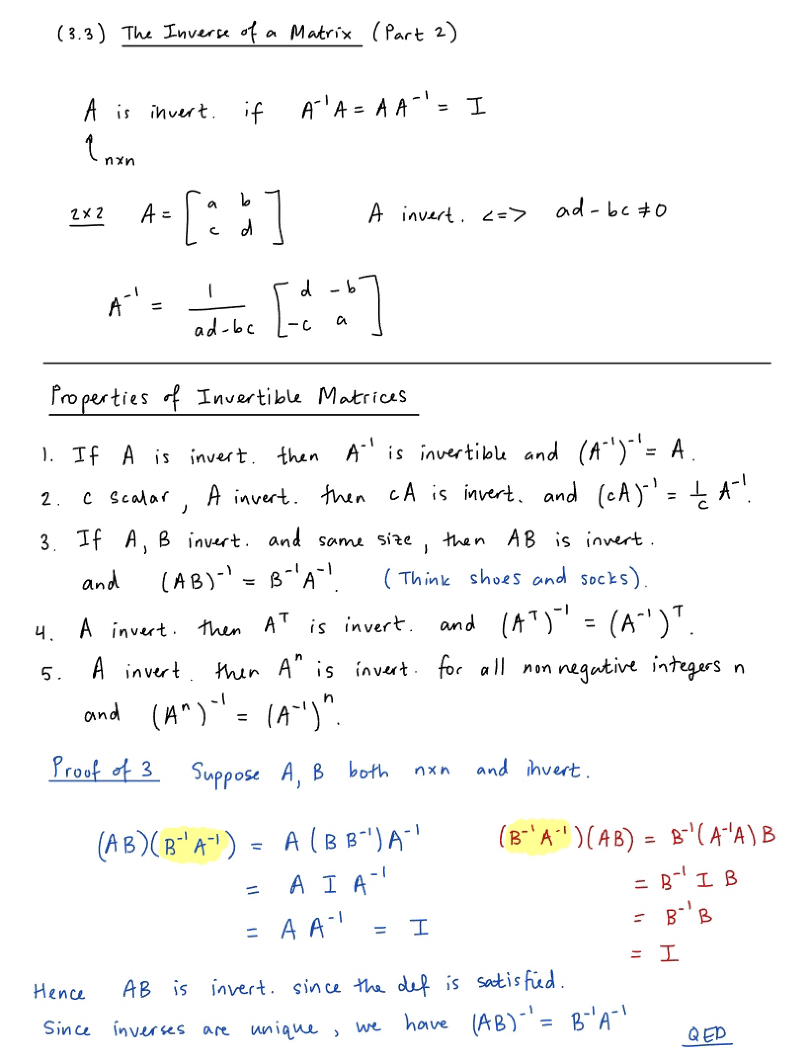 Matrix Inverse