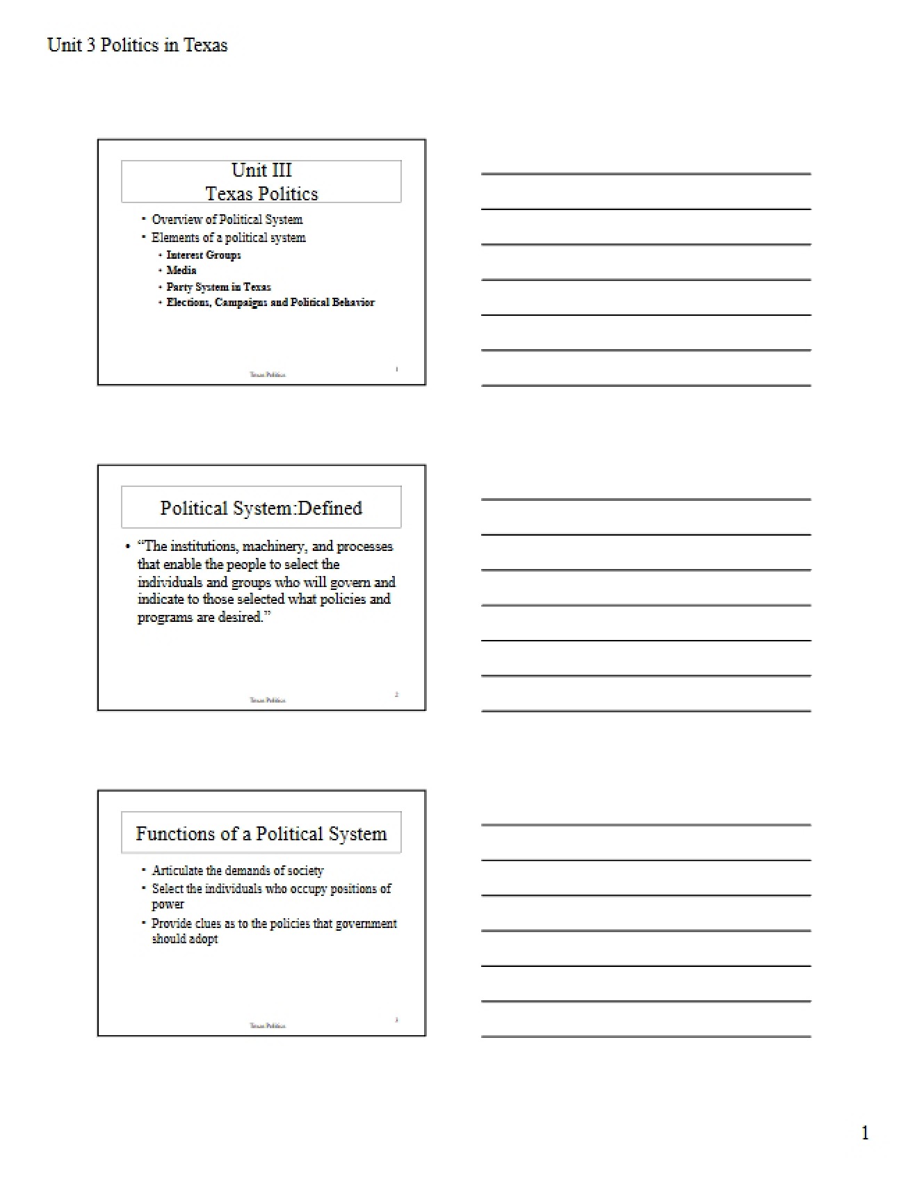 Politics (Fall 2011, Exam 30)