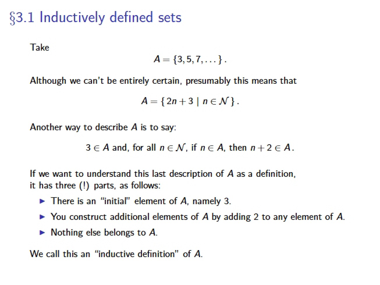 Lecture Notes (CS 3512)