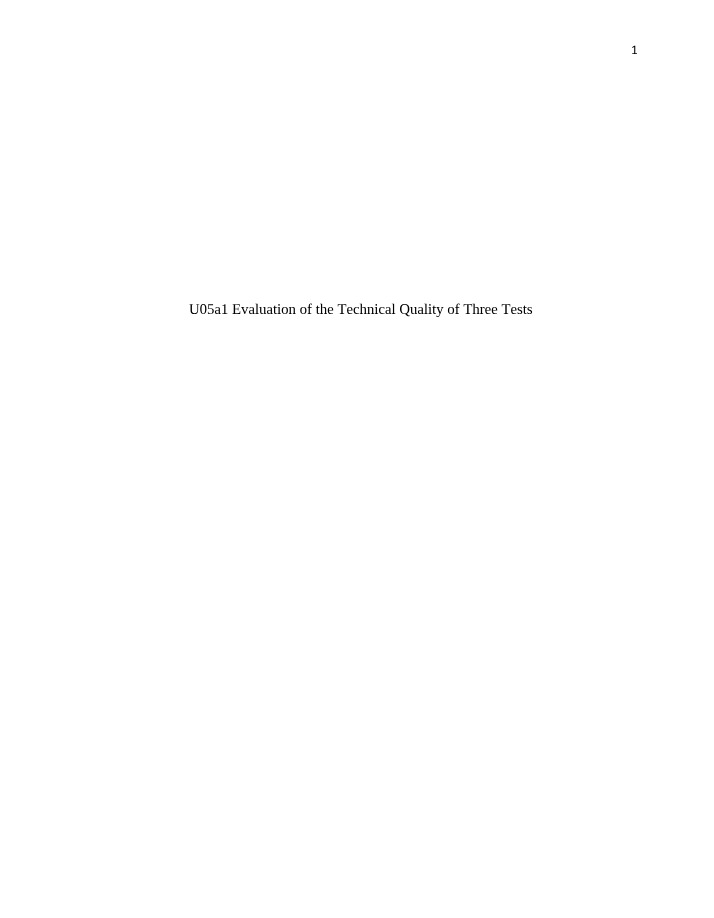 Autism Rating Scales - Technical Reliability and Validity