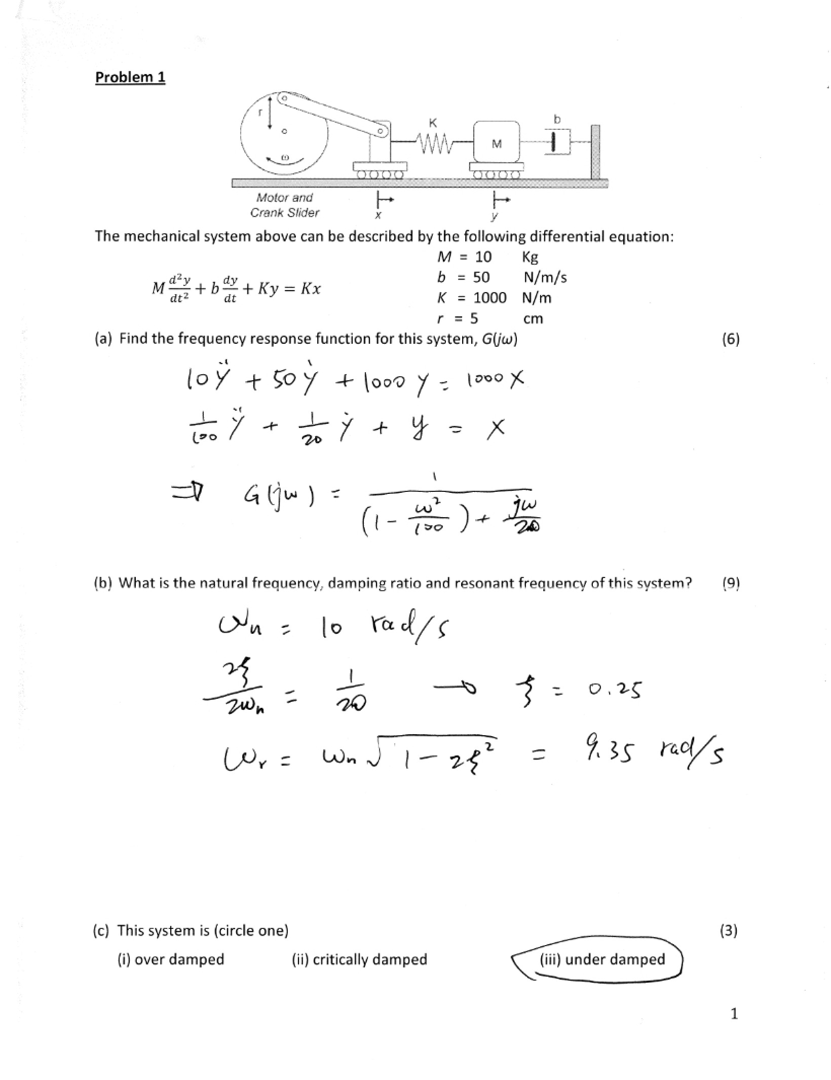 Exam 2 Part 1 (Spring 2012)