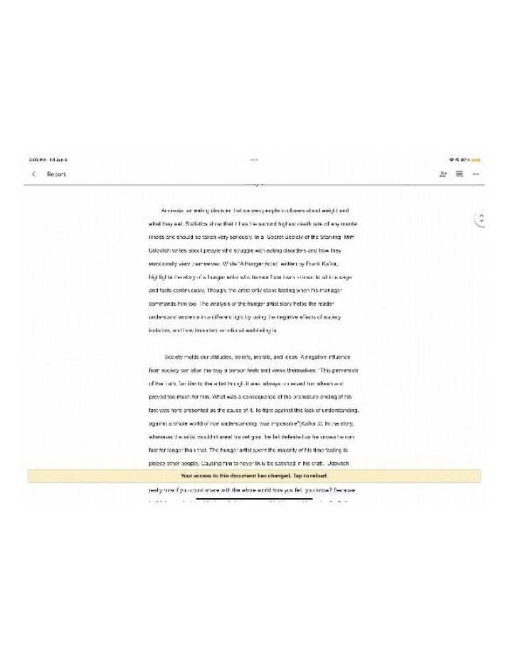 Analysis of The Hunger Artist - Societal Influence on Anorexia
