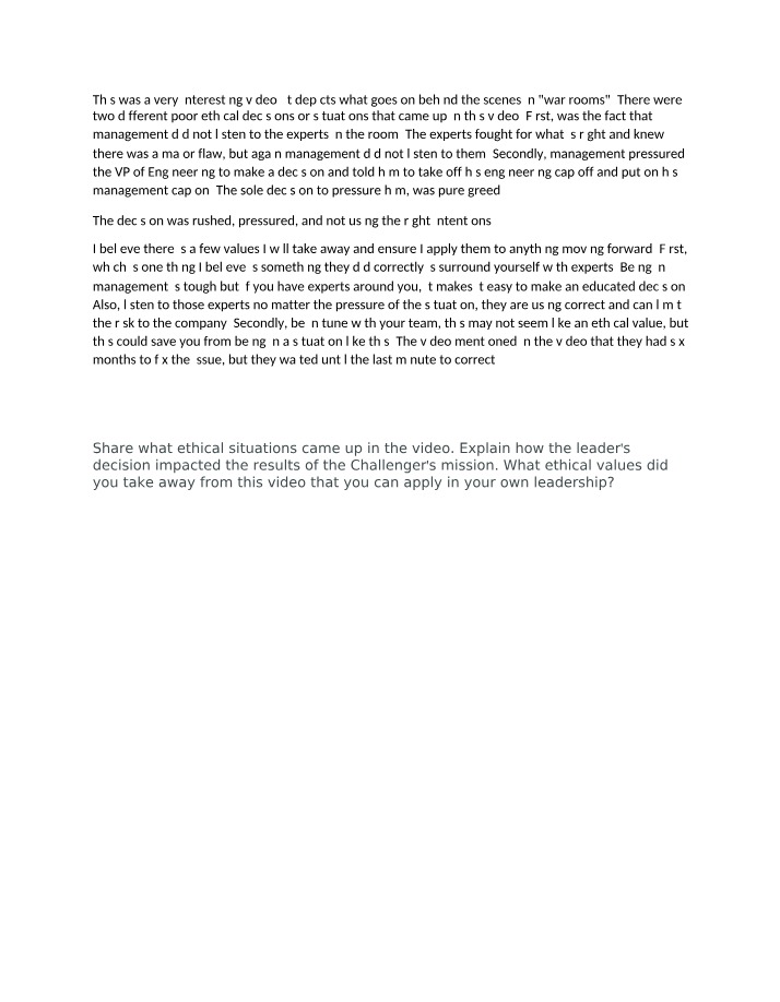 Ethical Dilemmas in War Rooms - Poor Decisions