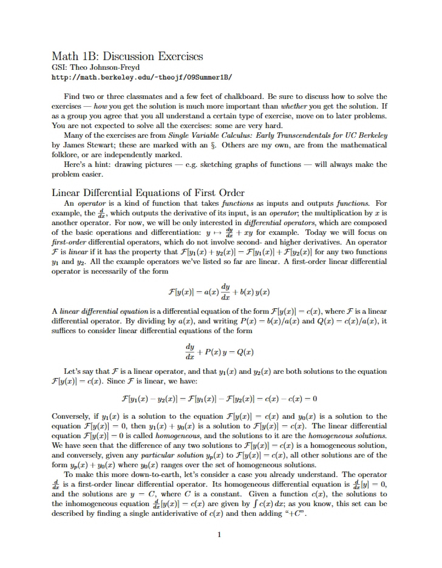 Discussion Practice (Math 1B)