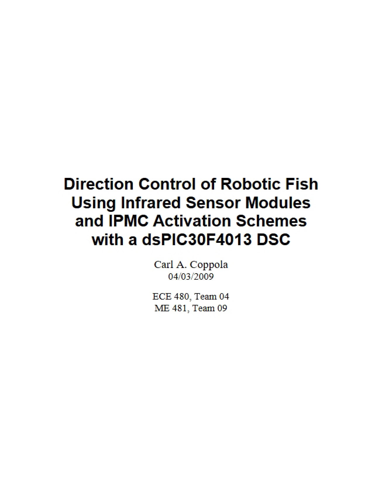 Robotic Fish Direction Control